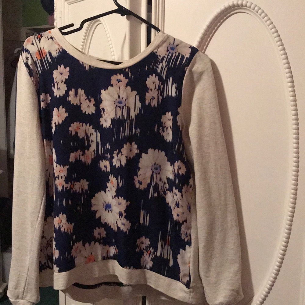 Blue Floral shirt